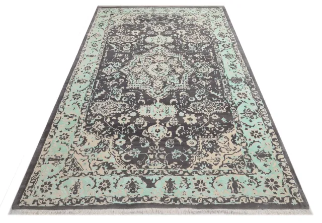 فرش دستباف کرک و ابریشم کد 2325814، کد 2325814