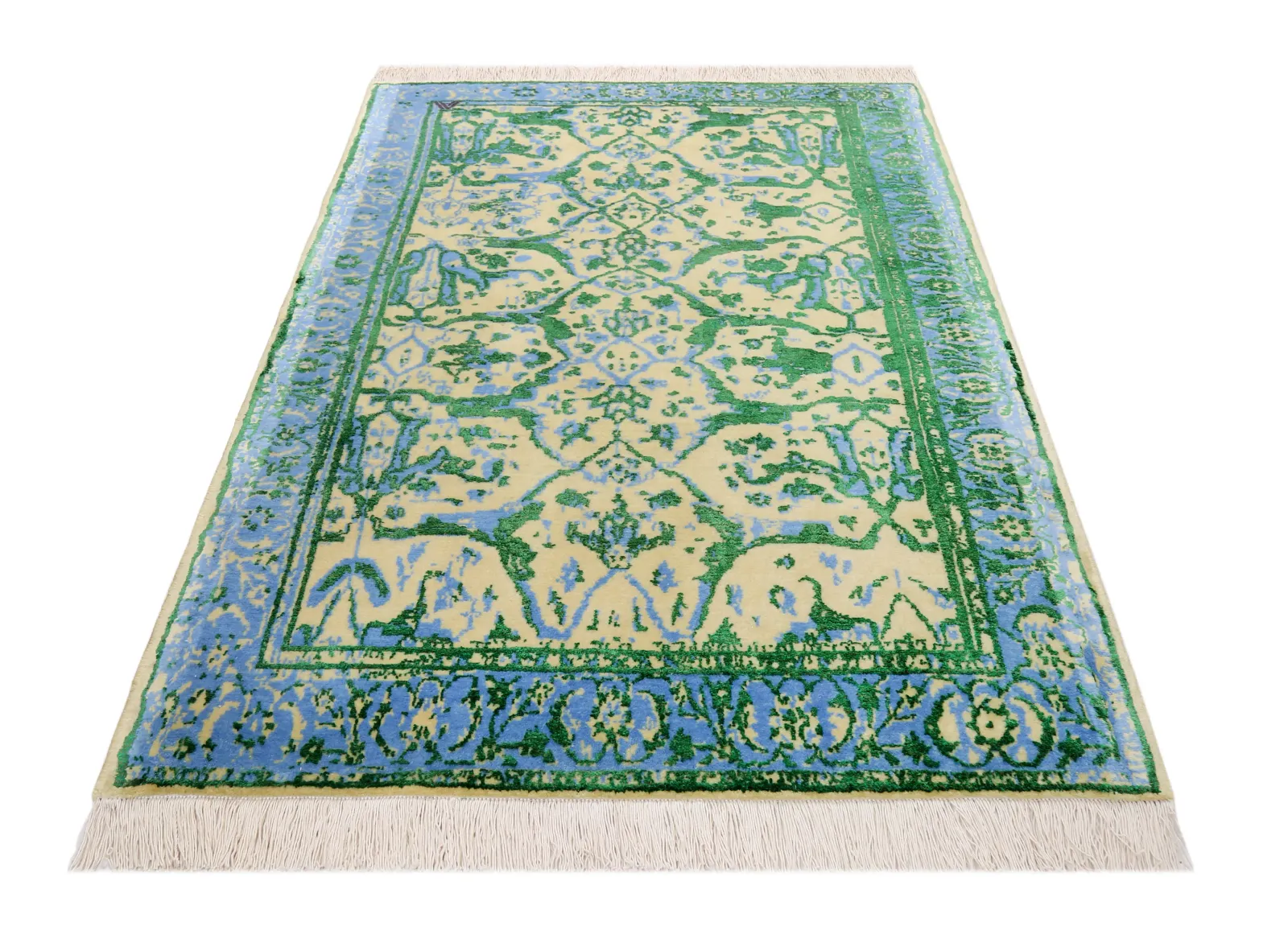 فرش دستباف کرک و ابریشم کد 2326231، کد 2326231