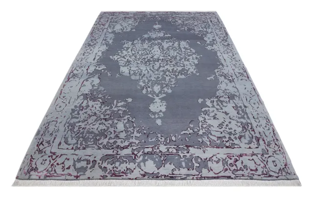 فرش دستباف کرک و ابریشم کد 2326352، کد 2326352