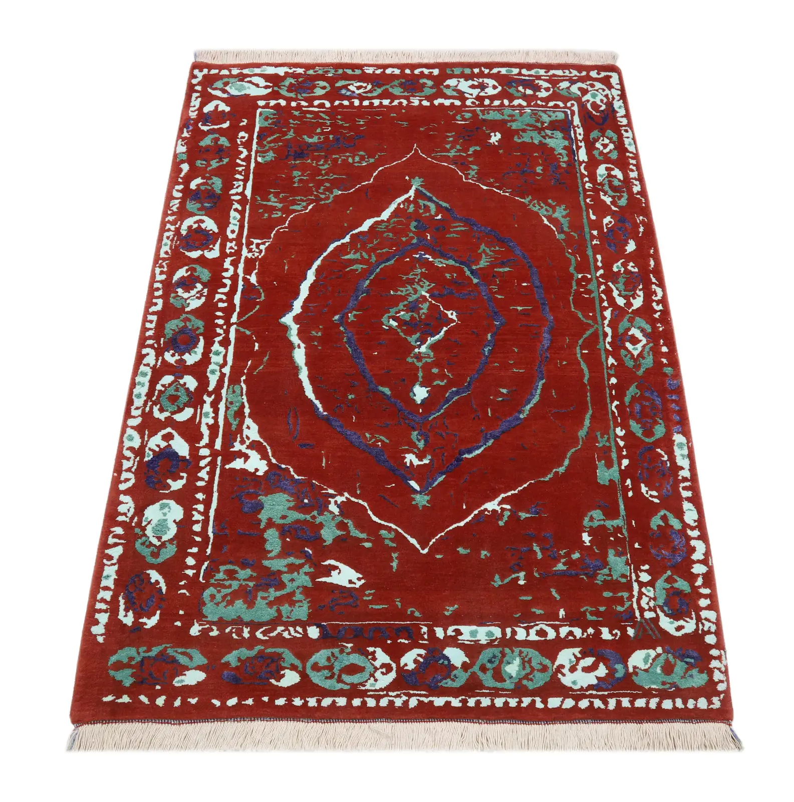 فرش دستباف کرک و ابریشم کد 2326359، کد 2326359