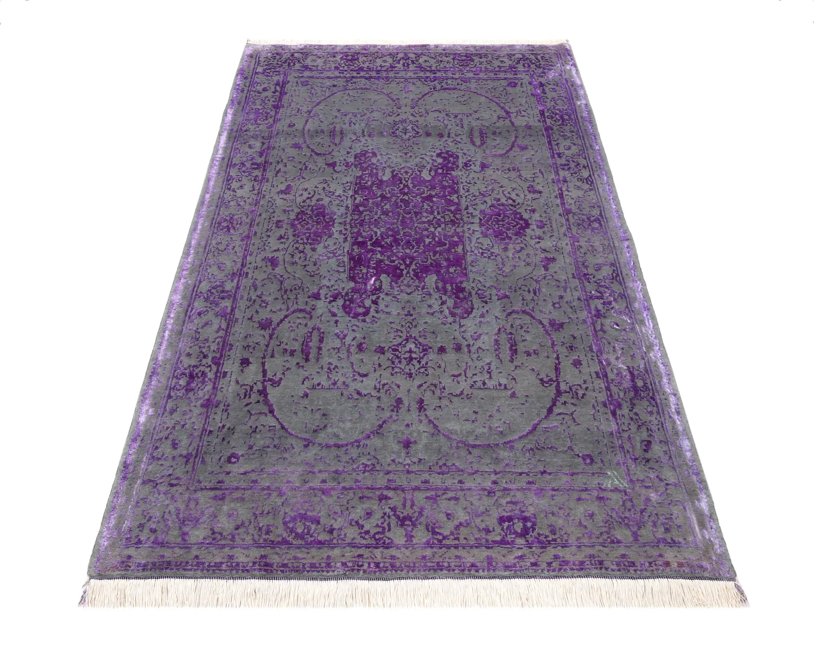 فرش دستباف کرک و ابریشم کد 2326375، کد 2326375