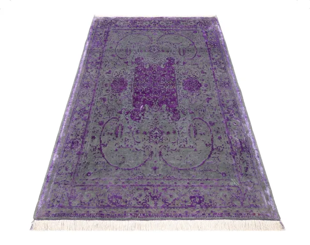 فرش دستباف کرک و ابریشم کد 2326375، کد 2326375