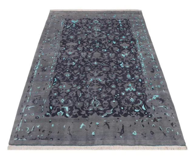فرش دستباف کرک و ابریشم کد 2326596، کد 2326596