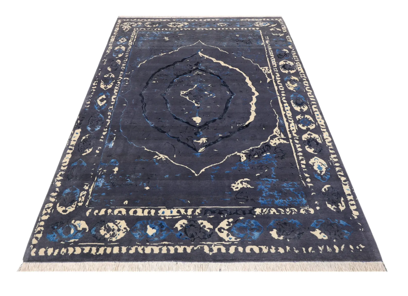 فرش دستباف کرک و ابریشم کد 2326616، کد 2326616
