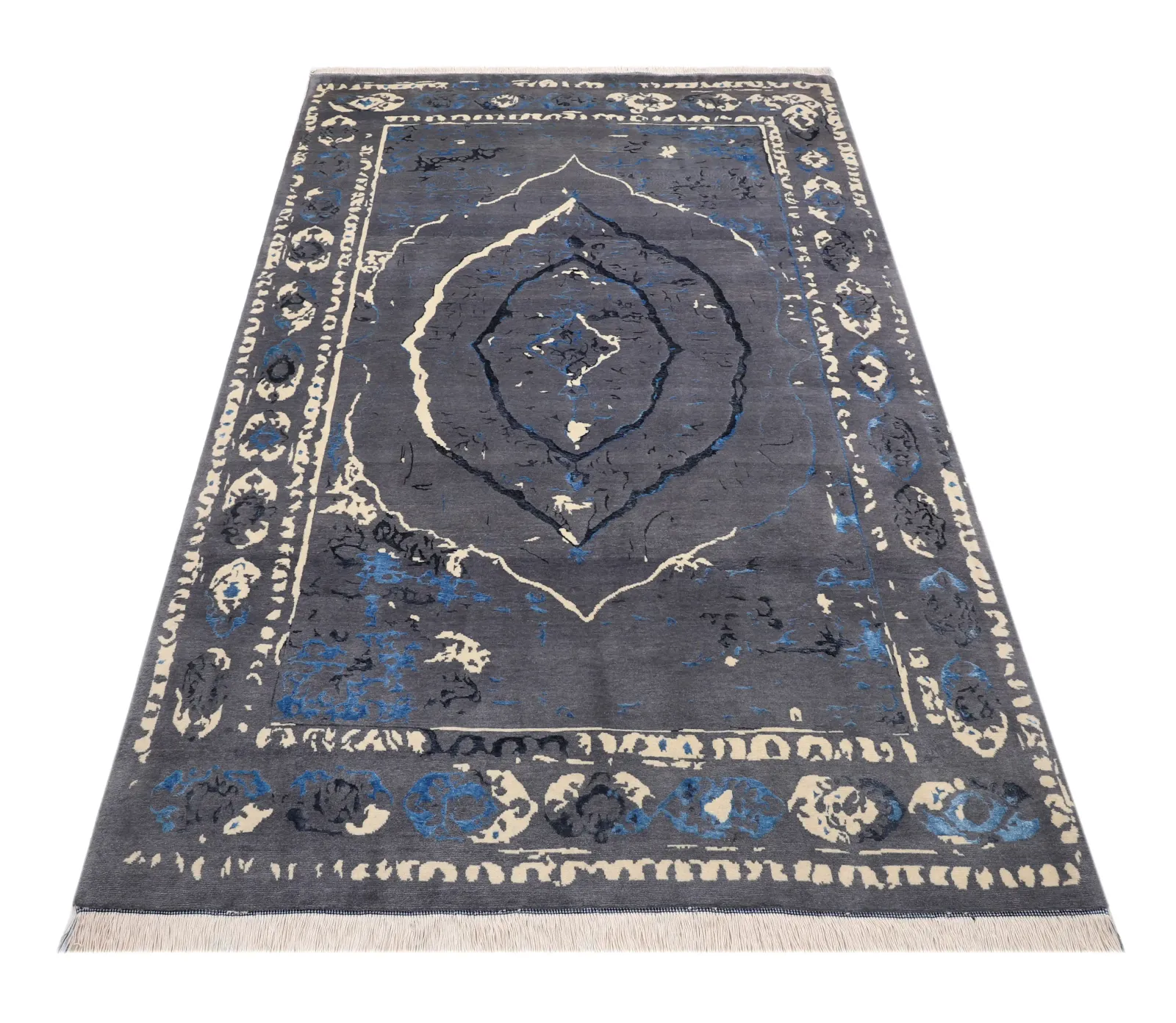 فرش دستباف کرک و ابریشم کد 2326618، کد 2326618