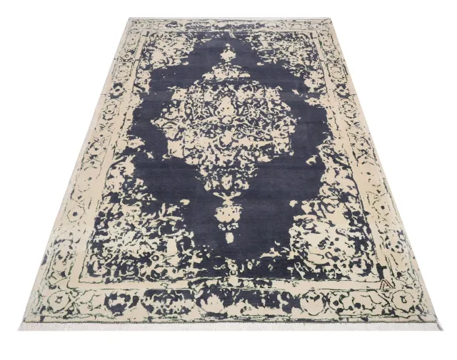 فرش دستباف کرک و ابریشم کد 2326913، کد 2326913