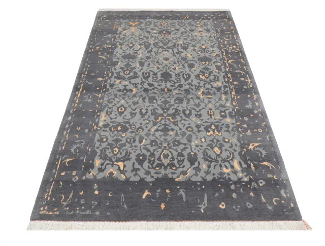 فرش دستباف کرک و ابریشم کد 2328124، کد 2328124